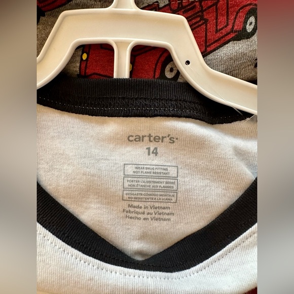 *NEW* Carters 14 Pajamas set of 2 - Picture 6 of 6